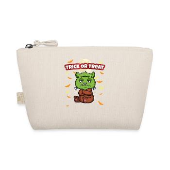 Trick Or Treat Scary Creepy Halloween Monster - Organic Pouch - nature - Front