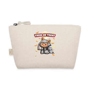 Trick Or Treat Scary Creepy Halloween Monster - Organic Pouch - nature - Front