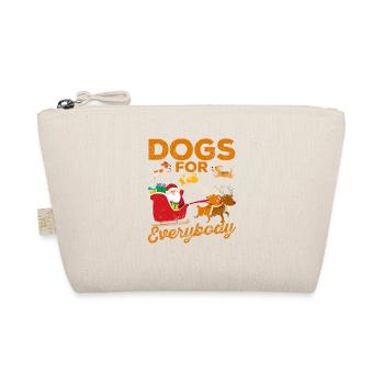 Dogs for all Santa Claus funny Christmas - Organic Pouch - nature - Front