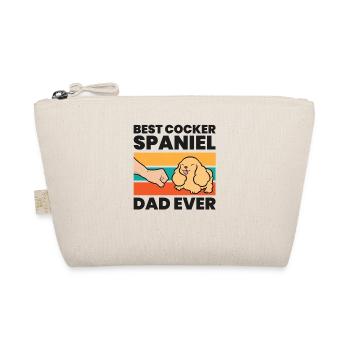 Cocker Spaniel Papa Best Cocker Spaniel Dad Ever - Organic Pouch - nature - Front