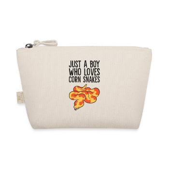 Just a Boy Who Loves Corn Snakes - Organic Pouch - nature - Front