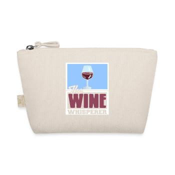 The Wine Whisperer Retro Funny Wine Lover - Organic Pouch - nature - Front