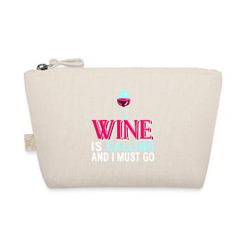 Le vin appelle et je dois aller rétro drôle - Trousse biologique - nature - Devant
