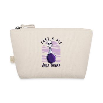 Aqua Tofana Skull Poison Bottle Conspiracy - Organic Pouch - nature - Front