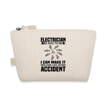 Electrician Electrical Engineer Electronics Technician Sarcasm - Organic Pouch - nature - Front