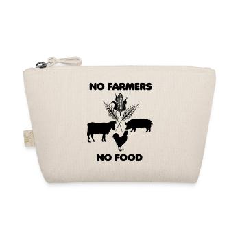 Farm products no farmer no food english - Organic Pouch - nature - Front