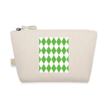 Rhombus White Green Costume Halloween Suit - Organic Pouch - nature - Front