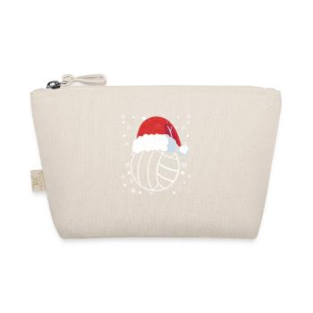 Volleyball Weihnachtsmann Mütze Sport Weihnachten - Bio-Täschchen - Natur - Vorne