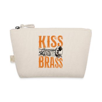 Trumpet Player Pun Vintage Kiss My - Organic Pouch - nature - Front
