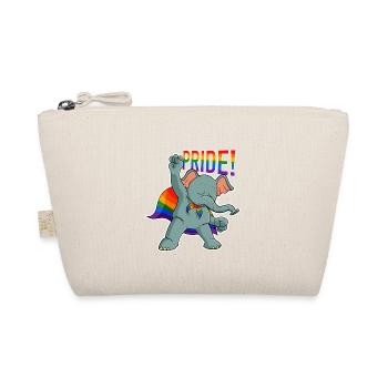 Elephant I LGBTQ Flag I Rainbow Flag I Gay Pride - Organic Pouch - nature - Front