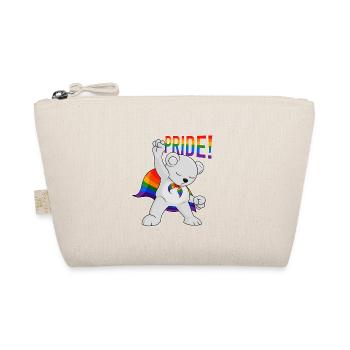 Ours polaire I Drapeau LGBTQ I Drapeau arc-en-ciel I Gay Pride - Trousse biologique - nature - Devant