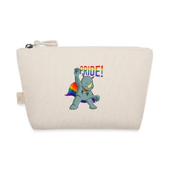 Rhino I LGBTQ Flag I Rainbow Flag I Gay Pride - Organic Pouch - nature - Front