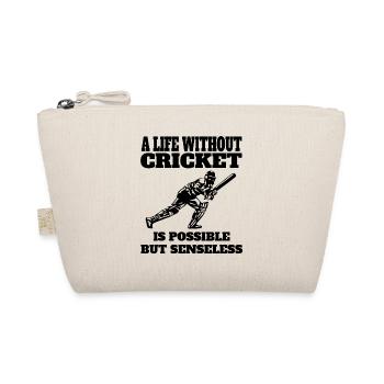 Kricket Geschenk Team Cricket Spruch Kricketfan - Bio-Täschchen - Natur - Vorne