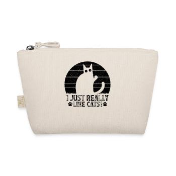 Cat lovers Funny cats I like cats - Organic Pouch - nature - Front