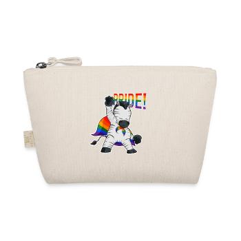 Zebra I LGBTQ Flag I Rainbow Flag I Gay Pride - Organic Pouch - nature - Front