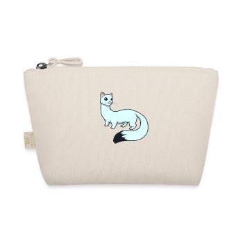 Kawaii Hermelin - Bio-Täschchen - Natur - Vorne