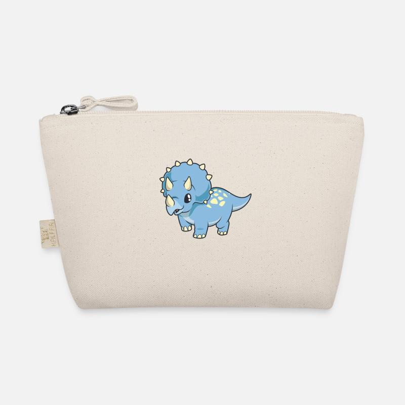 Kawaii Triceratops - Bio-Täschchen - Natur