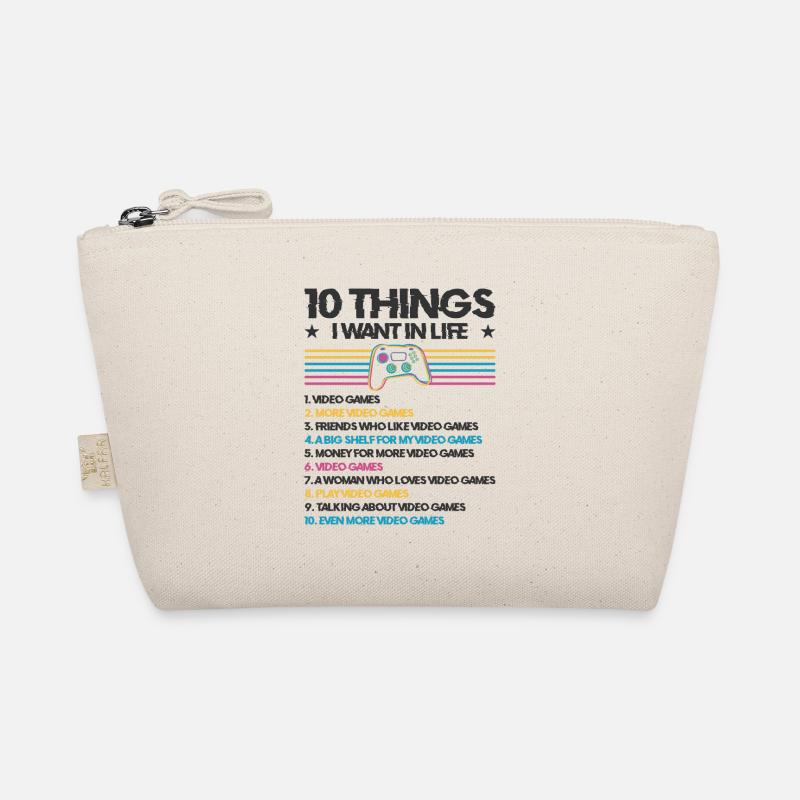 Gaming Gamer Playing Video Game Computer Organic Pouch