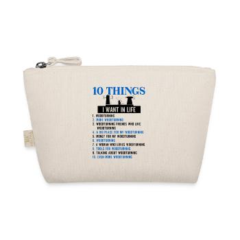 Woodturning Craftsman Woodturner Carpentry - Organic Pouch - nature - Front