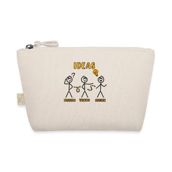 Problem Thinking Stick Figure Solution Thinker - Organic Pouch - nature - Front