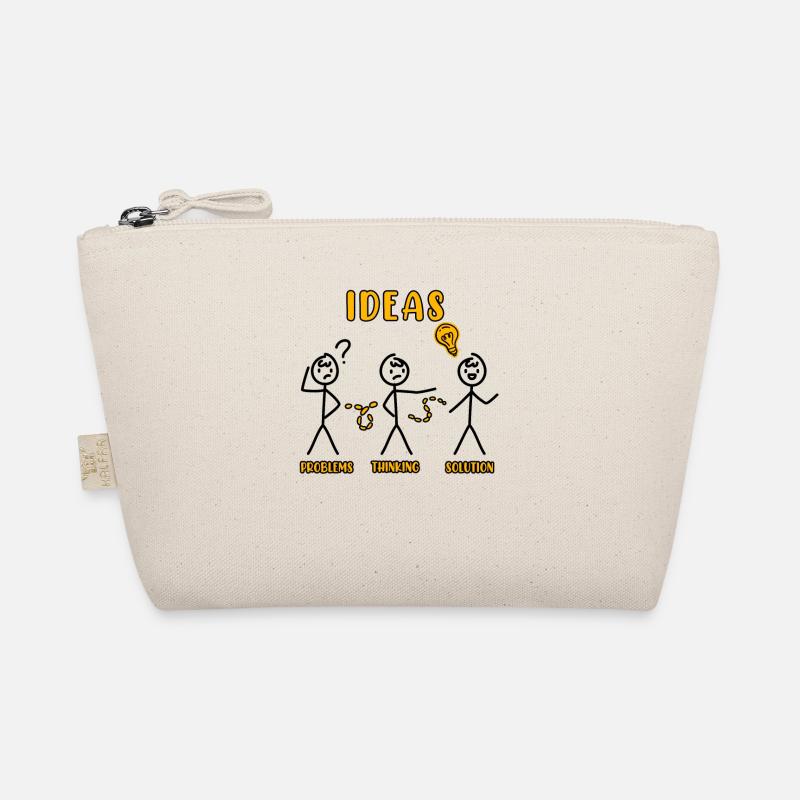 Problem Thinking Stick Figure Solution Thinker Organic Pouch