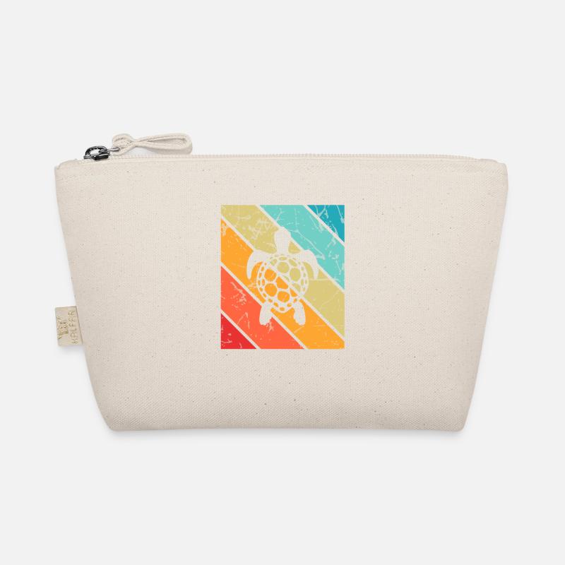 Turtle Retro Animal Sea Reptile Gift idea Bio-Täschchen