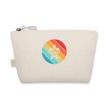 Turtle Retro Animal Sea Reptile Gift idea - Organic Pouch - nature - Front
