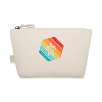 Turtle Retro Animal Sea Reptile Gift idea - Organic Pouch - nature - Front