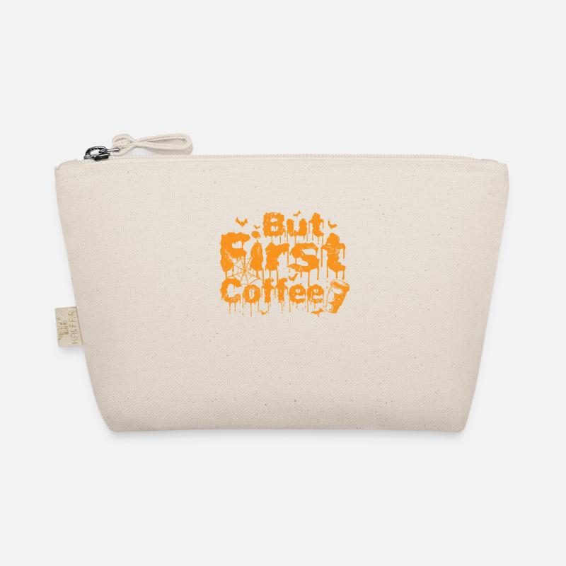 But first Coffee Halloween Brauch USA - Bio-Täschchen - Natur