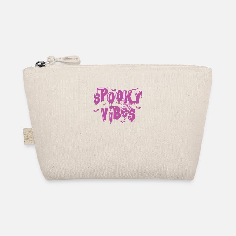 Spooky Vibes Halloween Custom Ghost Organic Pouch