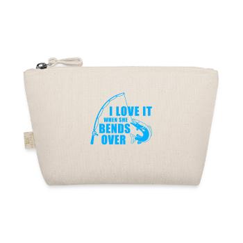 I Love It When She Bends Over Bad Pun Fishing - Bio-Täschchen - Natur - Vorne