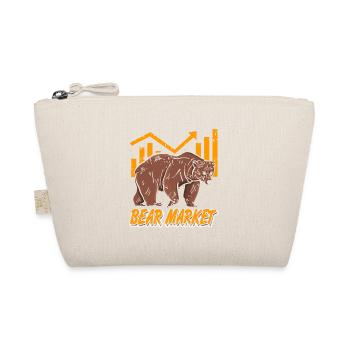Retro Cool Bear Market Stock Crypto Investisseur - Trousse biologique - nature - Devant