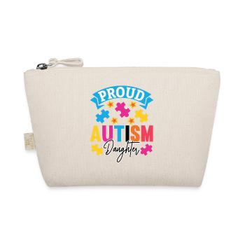 Autism Mother Daughter Son Autistic Parent Child - Organic Pouch - nature - Front