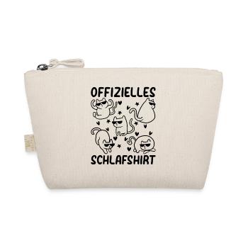 Katzen Schlafshirt Offizielles Katzen Schlafshirt - Bio-Täschchen - Natur - Vorne