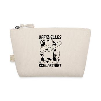 Offizielles Katzen Schlafshirt Katzen Schlafshirt - Bio-Täschchen - Natur - Vorne