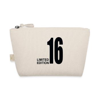 16. Geburtstag Limited Edition Geschenk - Bio-Täschchen - Natur - Vorne