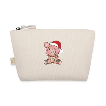 Cochon Noël Animaux d’hiver Cochons - Trousse biologique - nature - Devant