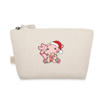 Axolotl Christmas Winter Animals Axolotls - Organic Pouch - nature - Front