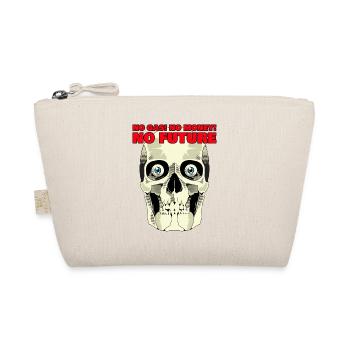 Totenkopf No gas, no money, no future - Bio-Täschchen - Natur - Vorne