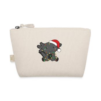 Axolotl Christmas Winter Animals Axolotls - Organic Pouch - nature - Front