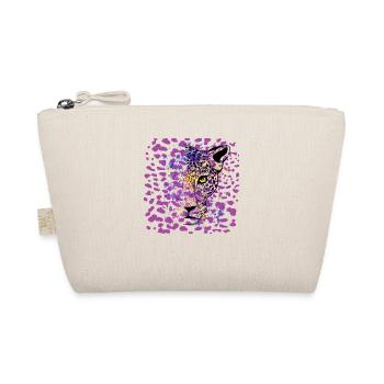 Bunter Leopard Raubkatze Animal Print - Bio-Täschchen - Natur - Vorne