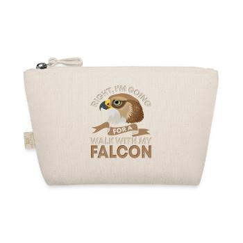 Raubvogel lustige Falkner Spruch Jagd design - Bio-Täschchen - Natur - Vorne