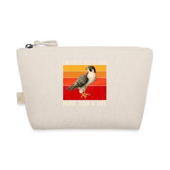 Raubvogel lustige Falkner Spruch Jagd design - Bio-Täschchen - Natur - Vorne