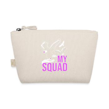 Raubvogel Frauen Falkner Spruch Jagd design - Bio-Täschchen - Natur - Vorne