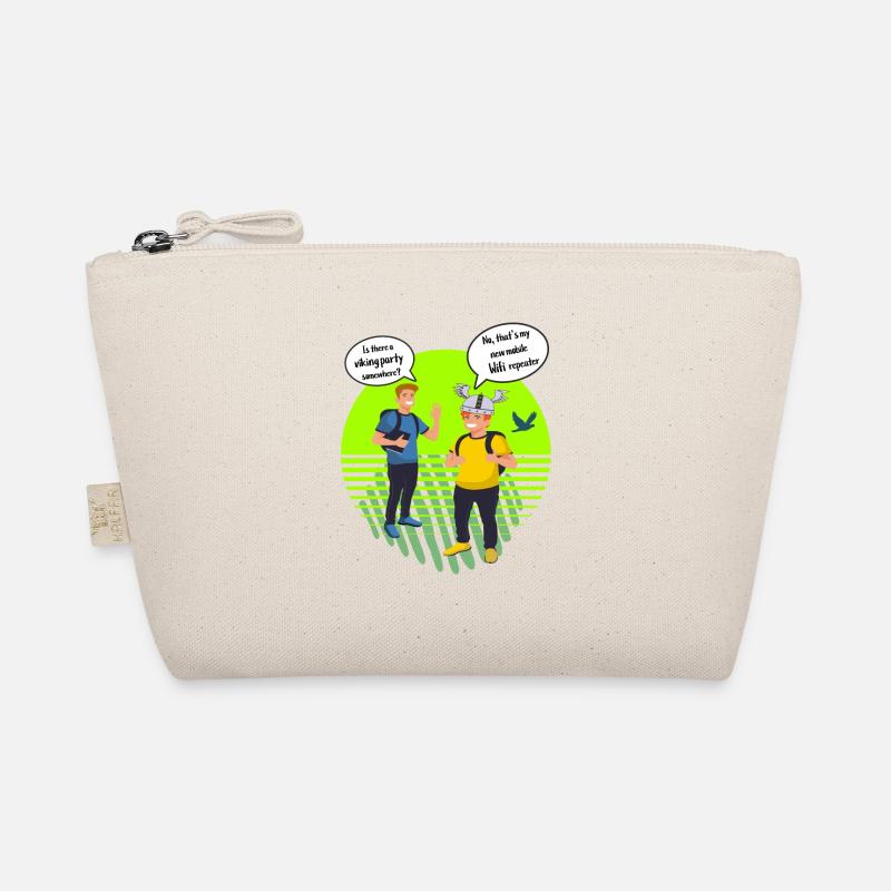 viking party or Wifi repeater Comic WLAN Design Bio-Täschchen