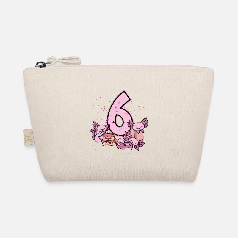 6. Geburtstag Axolotl Bio-Täschchen