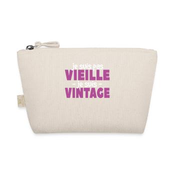Je Suis Pas Vieille Je Suis Vintage - Trousse biologique - nature - Devant