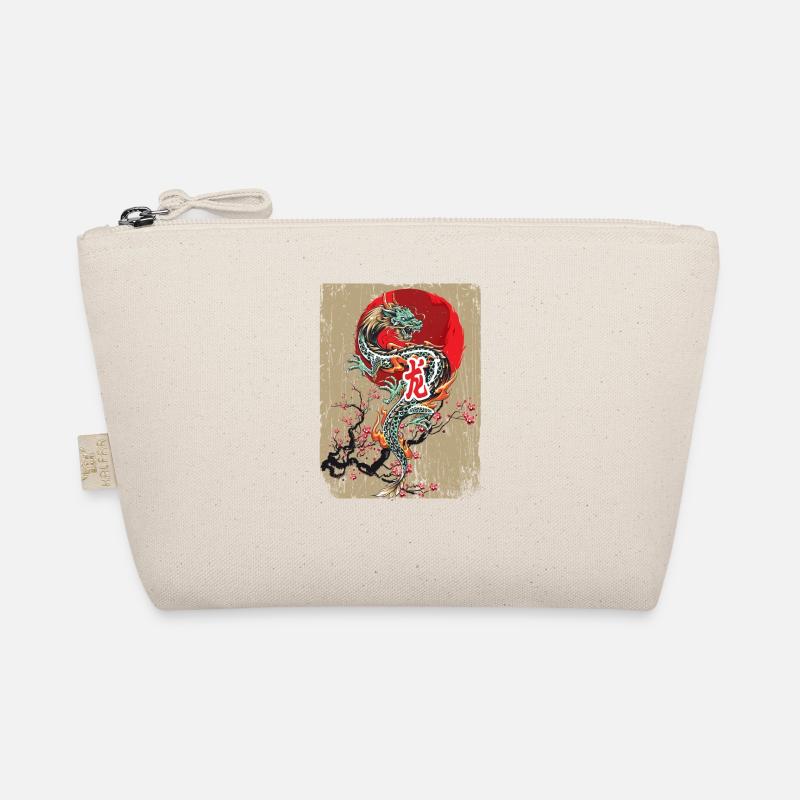Traditionelle Japanische Drachenkunst Japan - Bio-Täschchen - Natur