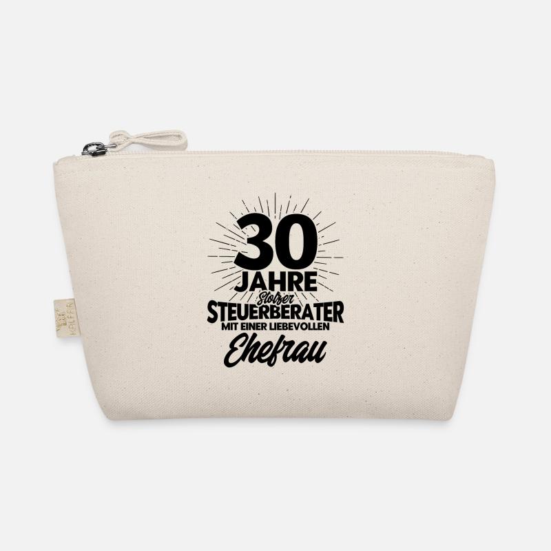 Perlenhochzeit Ehepaar 30. Hochzeitstag Geschenk Bio-Täschchen