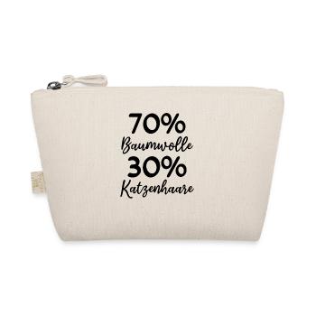 70% Baumwolle 30% Katzenhaare I Lustige Katzen - Bio-Täschchen - Natur - Vorne